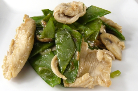 chicken with snow peas