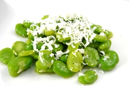 fava beans with ricotta salata