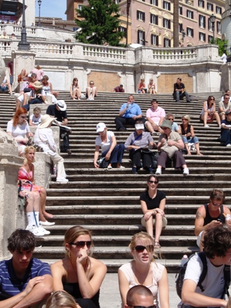 me on the Spanish Steps