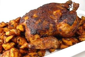 Portuguese roast chicken