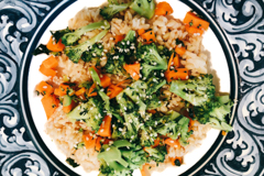 rice & veggie bowl