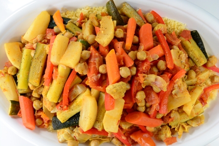 vegetable tagine with couscous